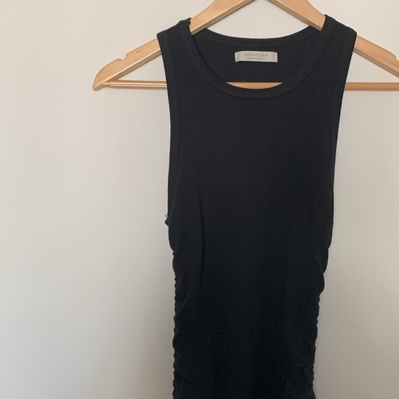 Active USA Black Tank top Dress Size Medium - Picture 3 of 7